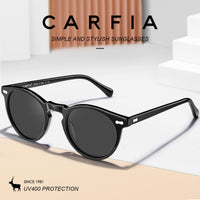 1 x RAW Customer Returns CARFIA Round Sunglasses for Women Polarized Women Sunglasses with 100 UV Protection - RRP €27.58