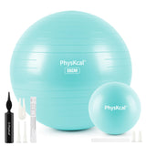 1 x RAW Customer Returns PhysKcal 65cm Beige Thick Exercise Ball and 23 cm Pilates Ball Set, Anti Burst Exercise Ball, Anti-Slip Seat Ball, Balance Ball, Yoga Ball for Home, Gym and Office - RRP €22.18