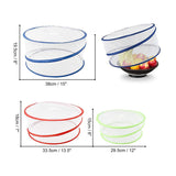 1 x RAW Customer Returns LessMo fly hood set of 3, food cover, fruit bowl with fly protection, insect protection hood, food umbrella, insect protection hood for BBQ and food, closed by buckles - RRP €16.52