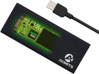 1 x RAW Customer Returns ADWITS USB 3.0 to SATA M.2 2230 2242 2260 2280 SuperSpeed Key B or B M SSD Adapter, External Case for SATA-based M.2 SSD, Not for Nvme or mSATA - Black - RRP €13.99