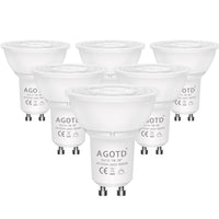 1 x RAW Customer Returns AGOTD GU10 Dimmable LED Lamps, 6500K Cold White, 7W 230V Gu 10 Cold White LED Bulbs, Replaces 50W Halogen Lamps MR16, 38 Degrees, Pack of 6 - RRP €25.99