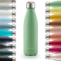 1 x RAW Customer Returns Blumtal drinking bottle stainless steel Charles - Thermos bottle 750 ml - BPA-free thermos drinking bottle cold warm - leak-proof drinking bottle stainless steel 750 ml - Thermos drinking bottle - Summer Green - Green - RRP €15.94