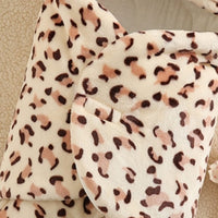 1 x RAW Customer Returns TURMIN Baby Sleeping Bag, 2.0 Tog Warm Wrap Blanket with Legs Newborn Swaddle Cloths Plush Thick Cotton Portable Blanket for Toddlers-Leopard-6M 0-3 Months  - RRP €19.21