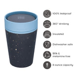 1 x RAW Customer Returns Circular Co coffee mug 227 ml - OS - black blue - RRP €16.28