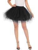 1 x Brand New Meetjen women s tutu carnival costume tulle skirt petticoat underskirt hoop skirt ballet tutu dress black L - RRP €19.99