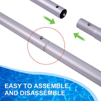 1 x RAW Customer Returns GSTgp Pool telescopic pole aluminum pool pole pole for pool cleaning adjustable from 1.0m to 3.20m - RRP €29.5