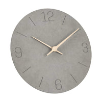 1 x RAW Customer Returns Warminn MDF Wooden Wall Clock No Ticking Noise Silent Modern 30cm Quartz Large Battery Operated Wall Clock Easy to Read for Room Home Kitchen Bedroom Office School Grey  - RRP €22.64