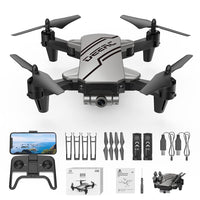 1 x RAW Customer Returns DEERC D20 Mini Drone for Kids with 720P HD FPV Camera Remote Control Toys Gifts for Boys Girls with Altitude Hold, Headless Mode, Speed Adjustment, 3D Flips, 2 Batteries, Black - RRP €99.99