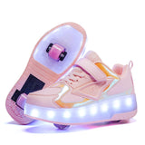 1 x RAW Customer Returns Boy Girl Shoes Children s Shoes with Wheels LED Luminous Shoes Outdoor Sports Shoes Flashing Shoes Skateboard Shoes Sneakers Birthdays, Holidays - RRP €53.89