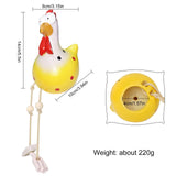 1 x RAW Customer Returns Hopeful 5 Resin Chicken Garden Decoration Creative and Compact Suitable for Garden Yard, Balcony Decoration, Room and Bedroom Decoration Five  - RRP €38.99