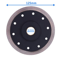 1 x RAW Customer Returns HERZO diamond cutting disc 125mm for tile disc, cutting disc extra thin, separating and cutting for ceramics, natural stone, tiles marble - RRP €15.12