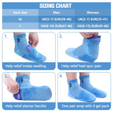 1 x RAW Customer Returns Hilph chemotherapy cooling socks, cooling shoes for feet and cooling socks with 4 cooling pads, gel ice packs, for cooling feet, plantar fasciitis, swollen, hot, one pair M  - RRP €23.18