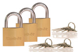 3 x RAW Customer Returns Padlock assorted set - RRP €14.82