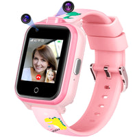 1 x RAW Customer Returns Mingfuxin 4G Kids Smartwatch, Waterproof Smartwatch Phone with Dual Camera, Children GPS Tracker with WiFi Video Phone Call SOS for Girls Boys 3-14 Birthday Gifts Pink  - RRP €79.99