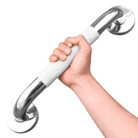 1 x RAW Customer Returns Bathroom grab bar for disabled people with Fluorescent Light Non-slip Stainless Steel ABS Bathtub Shower Handle for the Elderly Pregnant Children 30CM  - RRP €15.6