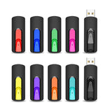 1 x RAW Customer Returns Pendrive 32GB, Vansuny USB 2.0 Flash Drives Pack 10, 32GB USB 2.0 Memory Stick Flash Drive, USB Colors 10Units, Colors  - RRP €31.7