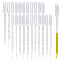 1 x RAW Customer Returns Pack of 100 transfer pipettes plastic 5 ml, measuring pipette feeding pipette laboratory pipettes dropper for laboratory industry craft transfer of essential oils perfume colors 5 ml  - RRP €10.78