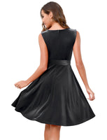 1 x Brand New Gardenwed Women s Velvet Dress 50s Cocktail Dress Rockabilly Dresses Petticoat Festive Wedding Black XL - RRP €36.29