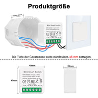 1 x RAW Customer Returns 4 PCS CNBINGO Smart Light Switch Module 1 Way 2 Way, Mini DIY WiFi Switch Fits Behind Wall Switch, Smart Switch Compatible with Alexa Echo, Google Home, Smart Life Tuya, Neutral Wire Required - RRP €28.69