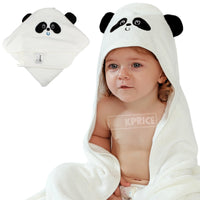 18 x Brand New KPRICE Baby Boy Panda Bath Cape, Baby Hooded Towel, 100 Bamboo, Baby Bear Bath Outing, Birth Gift, Bath Cape, Bath Towel 90x90 Animals - RRP €293.76