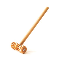 1 x RAW Customer Returns Mr. Woodware Professional Sturdy Wooden T Shape Lymphatic Drainage Roller - 37cm Soft Tissue Therapy - Recommended by Professionals - RRP €20.14