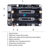 1 x RAW Customer Returns GeeekPi Raspberry Pi UPS V5 Power Supply Uninterruptible UPS Hat,Support 18650 Battery Charger Power Bank Power Management Expansion Board 5V for Raspberry Pi 4B 3B 3B 2B B B A A - RRP €40.33