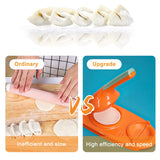 1 x RAW Customer Returns LZYMSZ 2PC dumpling maker, 2 in 1 dumpling packaging and press maker, portable DIY dumpling skin machine, kitchen multifunctional dumpling molding tool, household manual empanada wonton ravioli mold - RRP €17.04