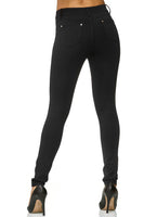 1 x RAW Customer Returns Elara Women s Skinny Fit Jegging Chunkyrayan Elastic Pants Black H86 50 5XL  - RRP €27.1