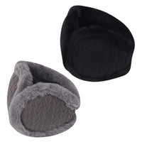 5 x Brand New 2 Pack Unisex Winter Earmuffs, Outdoor Foldable Cold-Resistant Soft Plush Earmuffs, Winter Accessories Windproof Ear Protection Warm Earmuffs for Women, Girls, Men, Boys Black Gray  - RRP €35.15