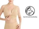 1 x RAW Customer Returns Lemef Maternity Nursing Sleep Bra Seamless Without Underwire 3 Pack - RRP €23.99