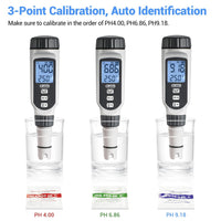 1 x RAW Customer Returns Dr.meter PH meter, PH value meter High precision pH 0.01 Digital PH tester Measuring range pH 0-14 PH meter water with LCD Ideal for drinking water, swimming pool, aquarium, fish pond, pool - RRP €30.24