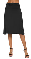 1 x RAW Customer Returns EXCHIC Women s Mini Flare Yoga Skirt XL, Black  - RRP €26.98