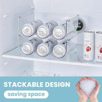 1 x RAW Customer Returns LORESJOY Bottle Organizer Cabinet, Bottle Holder Refrigerator, Bottle Rack Stackable Wine Rack Wine Bottle Holder for 6 Bottles, Bottle Organizer for Kitchen Worktop Cabinet Office - RRP €20.16