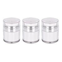 17 x Brand New ENLACE 3 Pack Airless Pump Dispenser, 30 ML Cream Jar Vacuum Bottle, Refillable Travel Pump Container Vacuum Bottle for Cream, Portable Cosmetic Container, Empty Lotion Pump Bottle Container - RRP €111.01