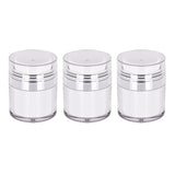 17 x Brand New ENLACE 3 Pack Airless Pump Dispenser, 30 ML Cream Jar Vacuum Bottle, Refillable Travel Pump Container Vacuum Bottle for Cream, Portable Cosmetic Container, Empty Lotion Pump Bottle Container - RRP €111.01