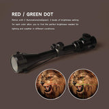 1 x RAW Customer Returns Goetland Riflescope 3-9x40 EG Red and Green Telescopic Illuminated Tactical Hunting with Free Mounts - RRP €40.33