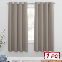 1 x RAW Customer Returns PONY DANCE 1 piece blackout curtain, H 180 x W 140 cm, dark-out curtains, children s room, thermal curtain, heat protection, opaque curtains with eyelets, sand colour - RRP €26.95