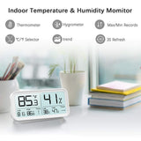 1 x RAW Customer Returns BFOUR Indoor Hygrometer, Digital Thermometer Hygrometer Moisture Thermo-Hygrometer Humidity Meter Room Temperature Gauge - RRP €21.13