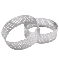 1 x Brand New Fhdpeebu 10 Pack Stainless Steel Cake Ring, Heat Resistant Perforated Cake Mousse Ring, Round Ring for Baking Donut Tools, 5.9 cm - RRP €20.4