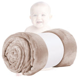 1 x RAW Customer Returns HUIEYE Cuddly Blanket Fluffy, Baby Blanket, Flannel Toddler Warm Plush Super Soft and Comfortable Stroller Blanket Flannel Blanket as Sofa Blanket Living Blanket Office Blanket or Bedspread 70 100cm Light Brown  - RRP €14.11