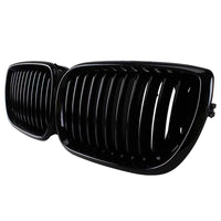 1 x RAW Customer Returns Front Hood Kidney Radiator Grille 1 Pair, Premium Sport Radiator Grille for 3-Series E46 2001-2005, Front Grille Glossy Black, Single Bridge or Double Bridge Single Bridge  - RRP €49.99