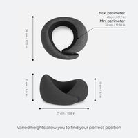 1 x RAW Customer Returns Ostrichpillow Go - Luxury Travel Pillow with Memory Foam Airplane Pillow, Car Travel Pillow, Neck Rest One Size, Dark Night  - RRP €69.0