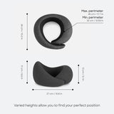 1 x RAW Customer Returns Ostrichpillow Go - luxury travel pillow with memory foam Airplane Pillow, Car Travel Pillow, Neck Rest One Size, Dark Night  - RRP €55.46