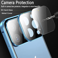 1 x RAW Customer Returns Anti-Peep Case for iPhone 13 Pro Max Magnetic Mobile Phone Case, 360 Degree Full Body Protective Case with Anti-spy Tempered Glass, Magnetic Metal Bumper Full Cover Shockproof Case for iPhone 13 Pro Max, Black - RRP €23.33