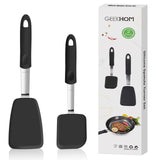 1 x RAW Customer Returns GEEKHOM Silicone Spatulas, 2 Pack for Non-Stick Cookware, 315 C Heat Resistant Flexible Small Spatula Set Cooking Utensils, Will Not Scratch or Melt Flipper - RRP €28.06