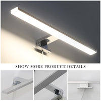 1 x RAW Customer Returns DILUMEN LED mirror lamp bathroom 50cm 1300lm mirror light 15W bathroom light neutral white 4000k, mirror lamps mirror bathroom cabinet 230V, bathroom mirror lights bathroom mirror IP44 - RRP €34.27