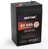 1 x RAW Customer Returns NASTIMA 6V 6Ah LiFePO4 Rechargeable Battery With BMS Protection and 2000 Deep-Cycle Maintenance-Free, Suitable for Emergency Lighting, Children s Toy Cars, Motorboats, Camping, Solar Panels - RRP €25.99