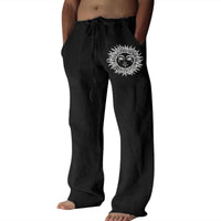 1 x RAW Customer Returns Linen Pants Men Jogging Pants Men Lightweight Summer Pants Men s Pants Plus Size Cotton Pants Loose Fit Leisure Pants Casual Beach Pants Loungewear,Black,3XL - RRP €23.99