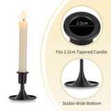 2 x Brand New Romadedi candle holder, black, small - set of 6 candle holders, metal, vintage, decorative for Advent wreath, Halloween, living room, Christmas, wedding, table decoration - RRP €40.32