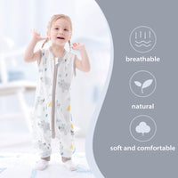 1 x RAW Customer Returns Mosebears Baby Summer Sleeping Bag Cute Cartoon Washable Blanket 0.5 TOG for Girls Boys Sleeveless Pajamas Sleeping Bag - RRP €16.13